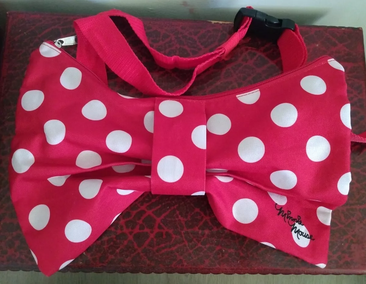 Disney Minnie Mouse Red Polka Dot Bow Fanny Waist Pack Authentic