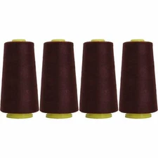 4 BIG CONES MAHOGANY SEWING THREAD 2750 YD TEX 27 40S/2-THREADART