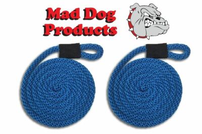 Royal Blue Boating Fender Lines - 3/8'' x 10' - Sold in Pairs - Made in the USA