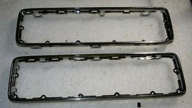 Microsoft Xbox 360 S Console 1439 Top & Bottom Chrome/Silver Bezel Trim-Just OK