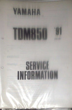 YAMAHA TDM850 SERVICE  INFORMATJON MANUAL 1991  (PICTURE OF CONTENTS )..