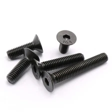 M2 M2.5 M3 M4 M5 M6 Black 10.9 Steel Hex Socket Bolt Countersunk Flat Head Screw