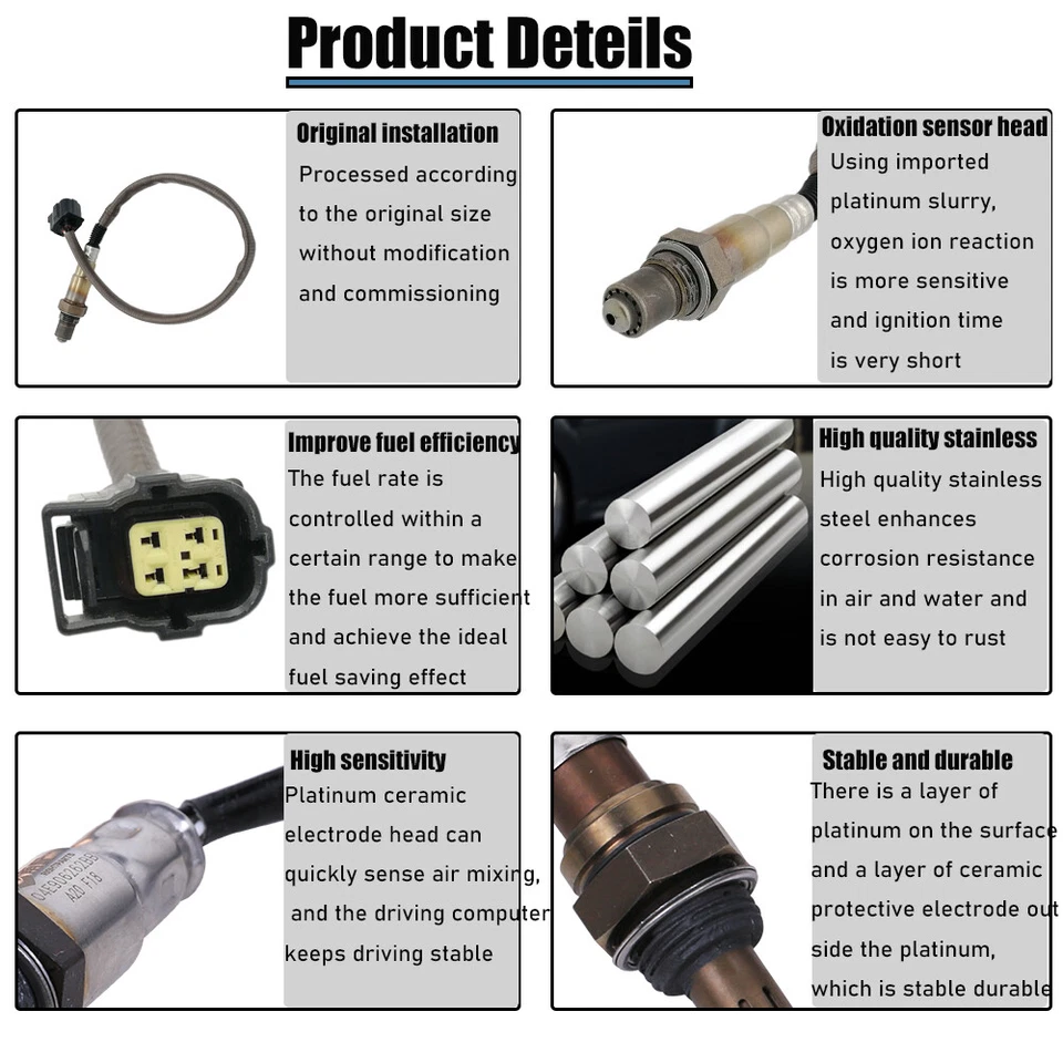 Sensor de oxígeno aguas abajo 0258010115 para Mercedes-Benz S400 C230 ML350 0065424018 Foto 4 de 4