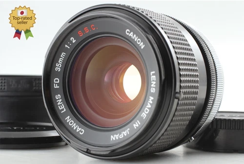 Rare O Concave [ Top MINT+ w/ Hood ] Canon FD 35mm f2 S.S.C. SSC Lens From JAPAN