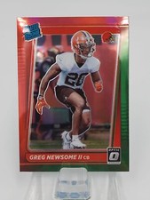 Greg Newsome II 2021 Donruss Optic Red and Green Prizm Rated Rookie Card RC