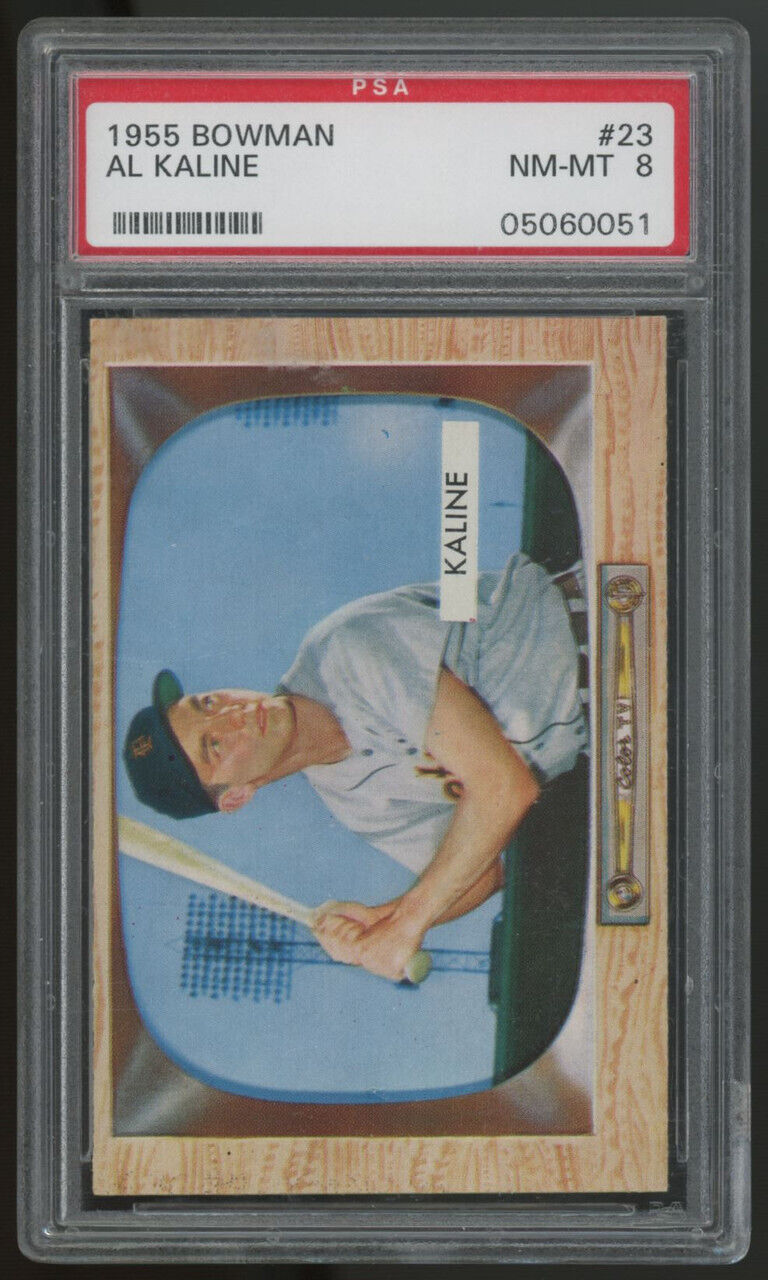 1955 Bowman Al Kaline #23 PSA 8