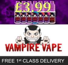 Vampire Vape *10ml �3.99* Choose Flavour & Strength- Heisenberg, Pinkman & more
