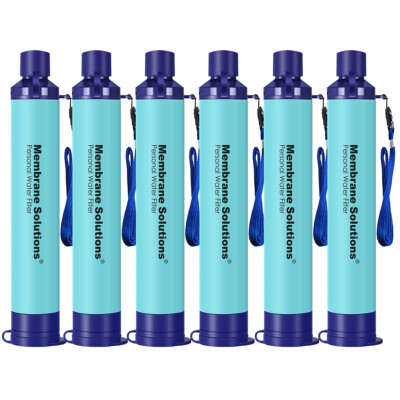 #ad 6x5000L Water Filter Straws for Outdoor Survival Protable Mini Water Filtration $39.99