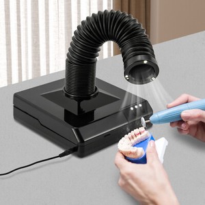 Nail Dust Collector Vacuum with 60W Power and LED Spotlight for Manicure