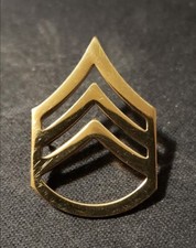 Rango de sargento del Estado Mayor del Ejército de los Estados Unidos - Prendedor de sombrero / Insignia de rango