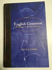 English Grammar by Anita Barry - Third Edition - 2012 Hardcover