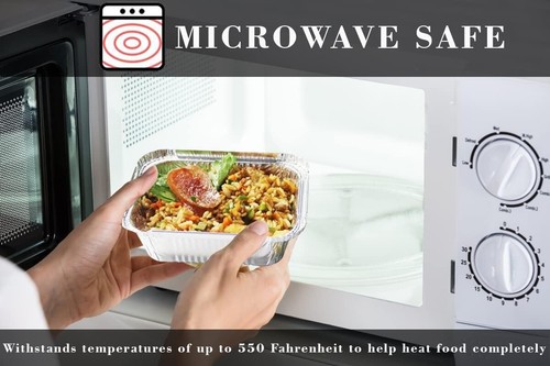 1000 x No2 Alufolie Lebensmittelbehälter + Deckel perfekt für Zuhause & Mitnehmen - Bild 9 von 9