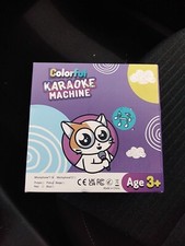 MINI LIGHT PINK KARAOKE MACHINE WITH 1 W SPEAKER - NEW