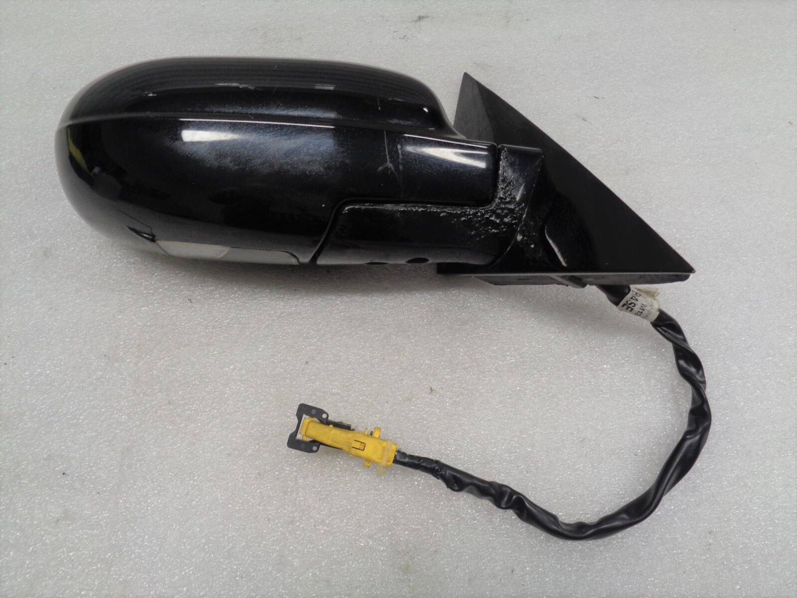 04-08 Maserati Quattroporte Right Side Exterior Door Mirror Black OEM AK2209253