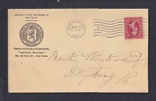 USA 1903 ’NORTHERN ASSURANCE Co.’ LOGO CORNER CARD COVER NEW YORK