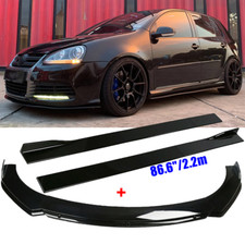 Spoilerschwert Frontspoiler Lippe Seitenschweller Side Skirts für VW MK5 Golf