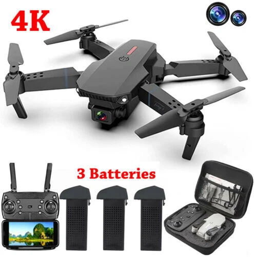 WiFi FPV RC Drone with 4K HD Camera, 40 Mins Flight Time, Foldable