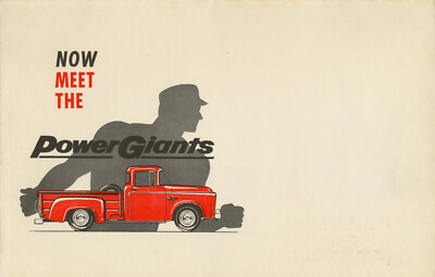 1957 Dodge Power Giants Pickup Panel Tractor COE Delivery Truck Sales Brochure