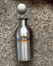 Stainless Steel Beer Growler - 64 oz Ale Werks Williamsburg Va