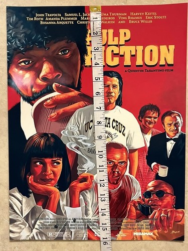 Pulp Fiction 12x16 Movie Poster Print ✅ Decorative Wall Art ✅ Cult Classic Film - Picture 7 of 7