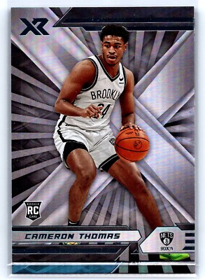 Nba X R 2021 Panini Chronicles NBA XR Rookie RC #375 Cameron Thomas Brooklyn ...