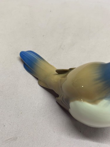 B&G Denmark Royal Copenhagen Porcelain Bird Figurine Bluebird 1633 vintage - Picture 9 of 14