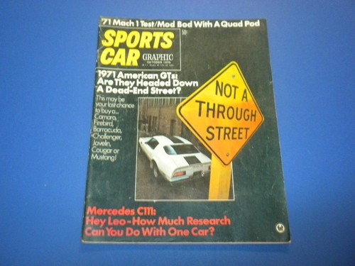 SPORTS CAR GRAPHIC magazine 1970 October - TEST REPORTS TECHNICAL COMPETITION - Bild 3 von 3