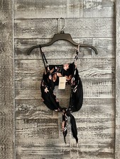 Forever 21 Black Dress Floral Top Women’s Size Medium NWT Cute!