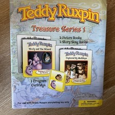Teddy Ruxpin Adventure Series Treasure Series 1, inc 4 Books, no Cartridge