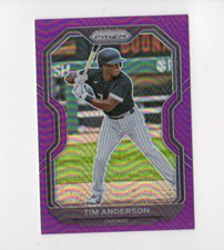 2021 Prizm Baseball Tim Anderson #71 Purple Prizm Chicago White Sox