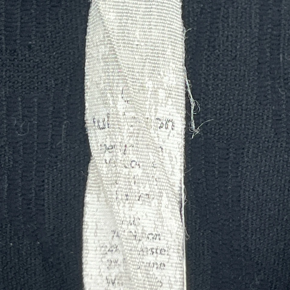 LULULEMON Top 10 Rest Less 1/2 Zip Jacquard Running Workout Thumbholes Black - Image 4 of 4