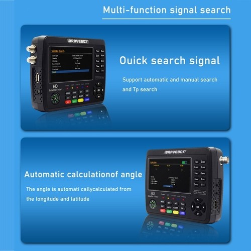Misuratore SAT e TV Digitale iBRAVEBOX V10 Pro+ DVB-S2/S2X/T/T2/C 4,3" - Foto 6 di 12