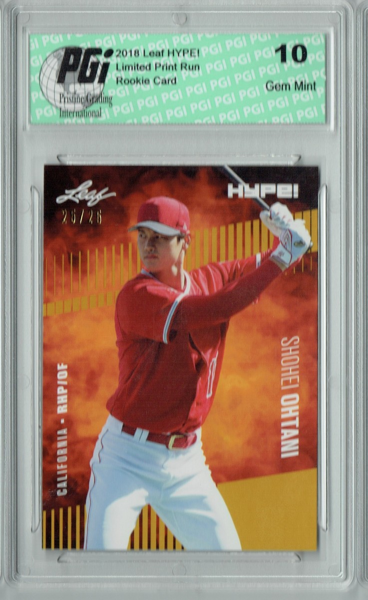 Shohei Ohtani 2018 Leaf HYPE! #10 Gold SP, Only 25 Made Rookie