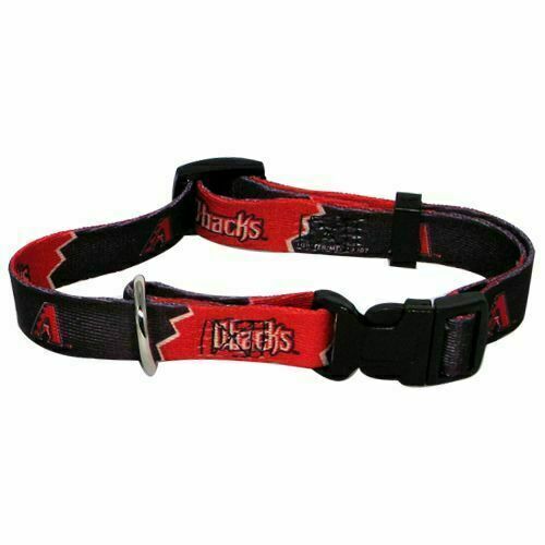 ARIZONA DIAMONDBACKS COLLARE CANE DA COMPAGNIA REGOLABILE NYLON XS EXTRA SMALL LARGE - Foto 1 di 1