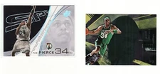 Paul Pierce lot. 2002-03 Upper Deck SPX #4 & 2004-05 UD SPX #4 CELTICS