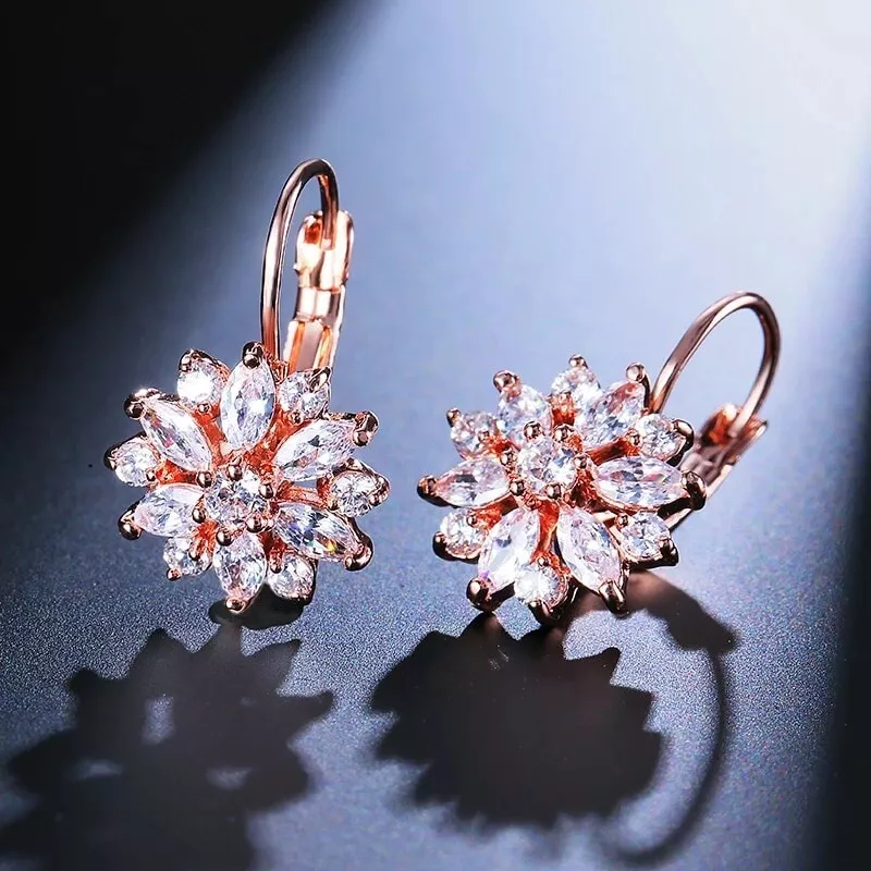 Swarovski crystal huggie earrings deals