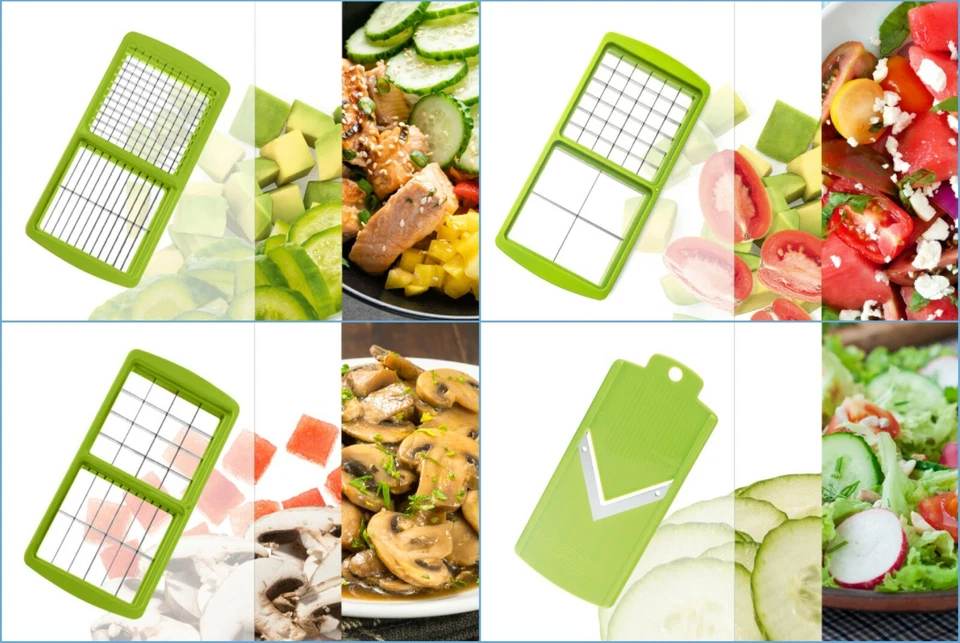 Genius Nicer Dicer Smart 14tlg. Gemüseschneider Gemüsehobel Zerkleinerer Zwiebel - Bild 3 von 4