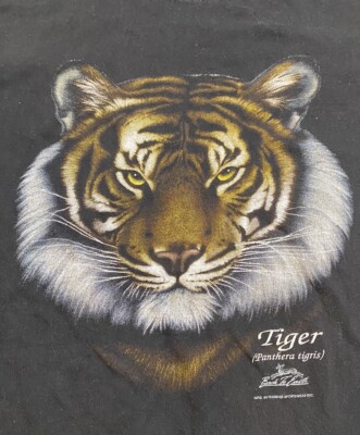 Vintage 90s Thunder Sportswear Tiger T Shirt USA Thunder XL
