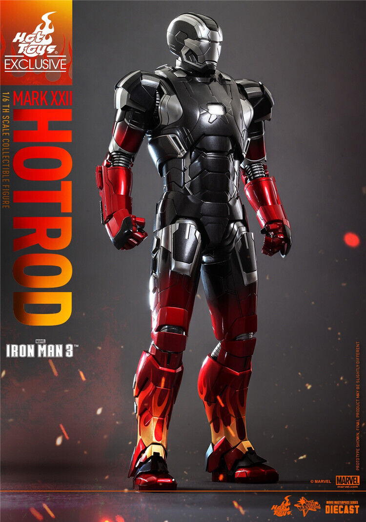 Hot Toys Mms272d08 1/6 Iron Man 3 Hot Rod Mark Xxii Action Figure