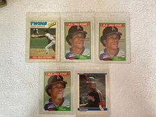 Baseball Rod Carew Miscellaneous Lot of 5 Various Years and manufacturers