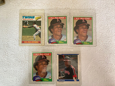 Baseball Rod Carew Miscellaneous Lot of 5 Various Years and ...