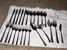 24 STYLECRAFT Stainless Steel Knives/Forks/Spoons/Serving Flatware Japan