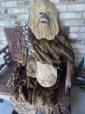 RUBIE'S STAR WARS CHEWBACCA PREMIUM ADULT COSTUME FULL BODY MASK SUIT Sz O/S