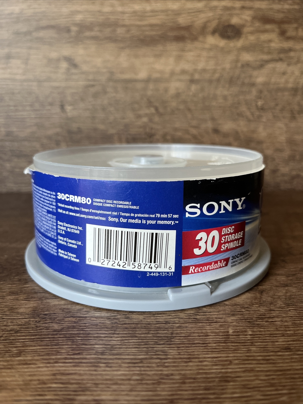 Sony Blank Music CDR CDR 80 Min Digital Audio 30 PK Media Discs