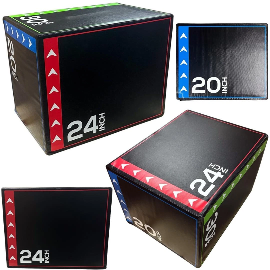 Plyometric Jump Box Soft Crate Home Gym Equipment Plyo Stepper