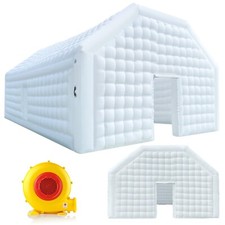 30FT Inflatable Cube Wedding Tent Nightclub Tent Custom Logo White Portable