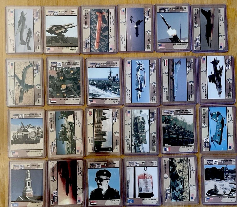 1991 Pro Set Desert Storm TC 48 Karten - Sammlung - NM Toploader - Bild 2 von 2
