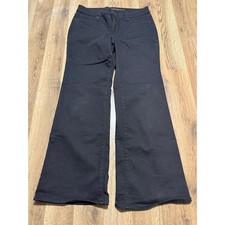 Chico's Pants Women Size 10R Black Pants Mid Rise So Slimming Girlfriend Flare
