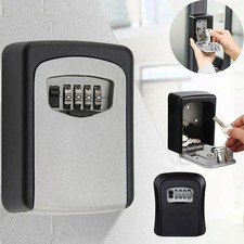 Key Lock Box for Outside-Combination Lockbox for House Key-Portable/Wall Mounted