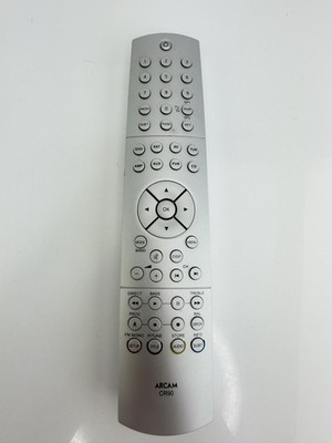 Arcam CR90 Home Theater Remote Control Silver AV AMP DVD SAT CD AUX WORKS